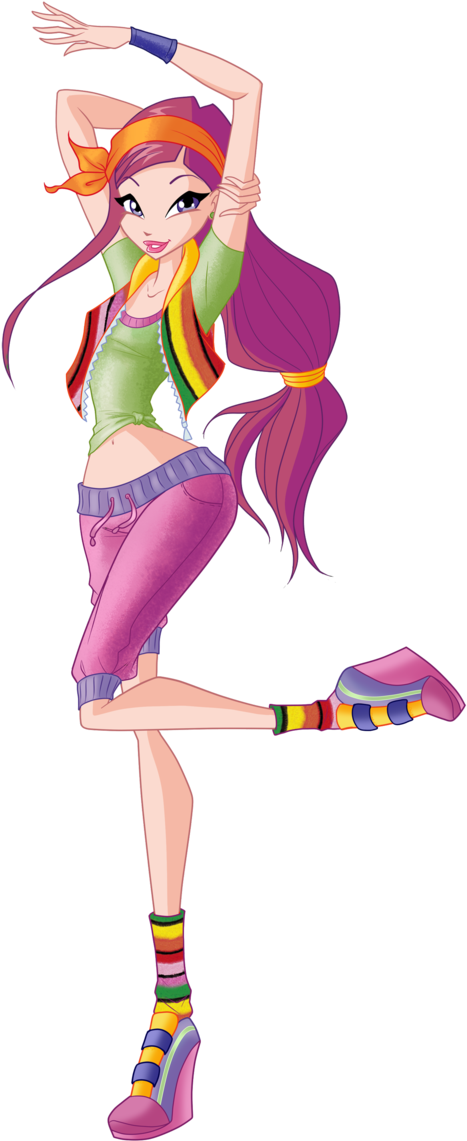 Roxy Hip-hop By Winxclubrus - Winx Club Roxy Hip Hop (600x1251)