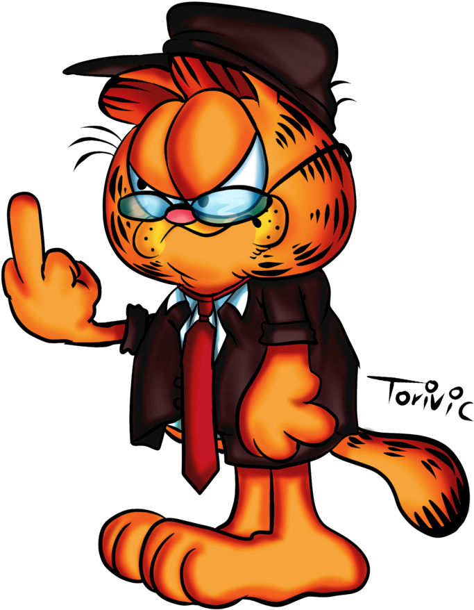 Daily Art Challenge - Garfield Art (839x953)