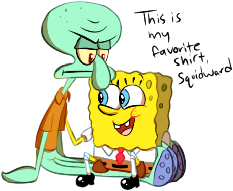 Spongebob X Squidward Dirty (500x400)