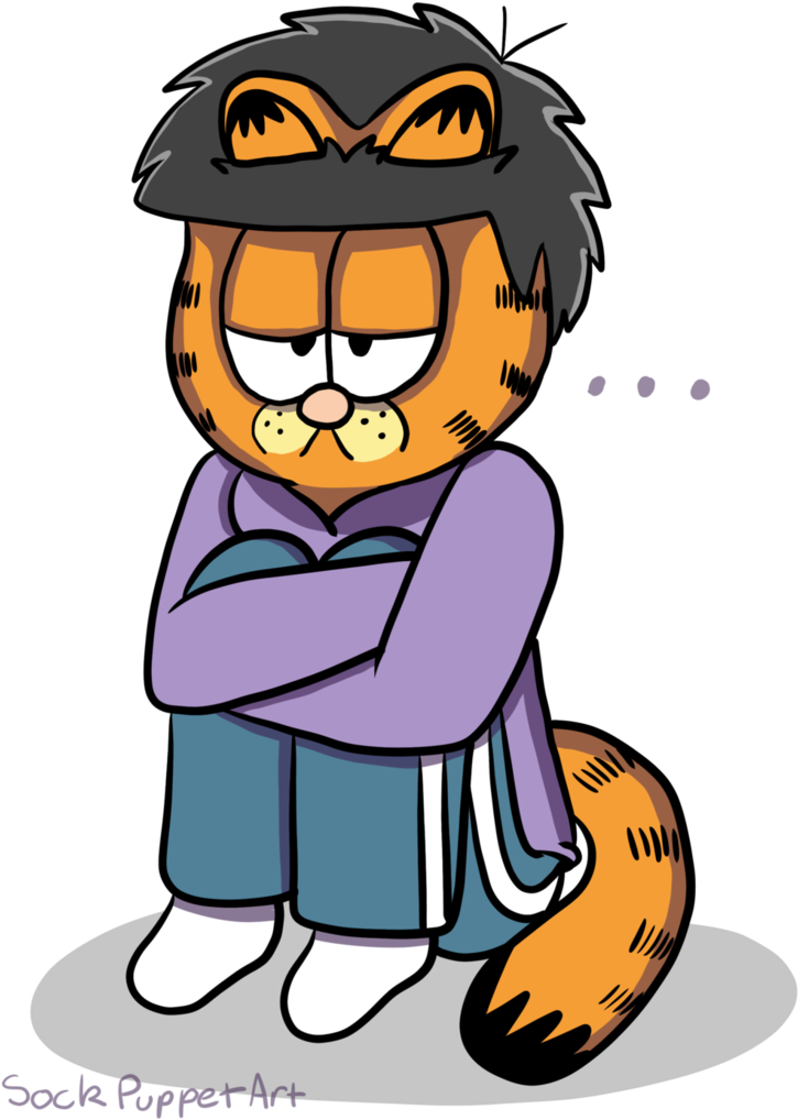 Garfield Ichimatsu By Sockpuppetart - Garfield (1024x1445)