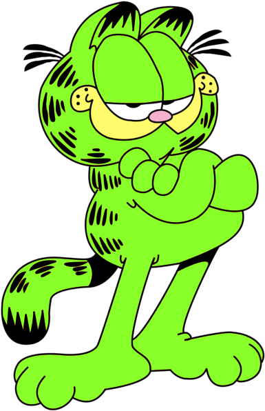 Vector Garfield By Ilhajaot-green - Garfield Love Me Feed Me (600x600)