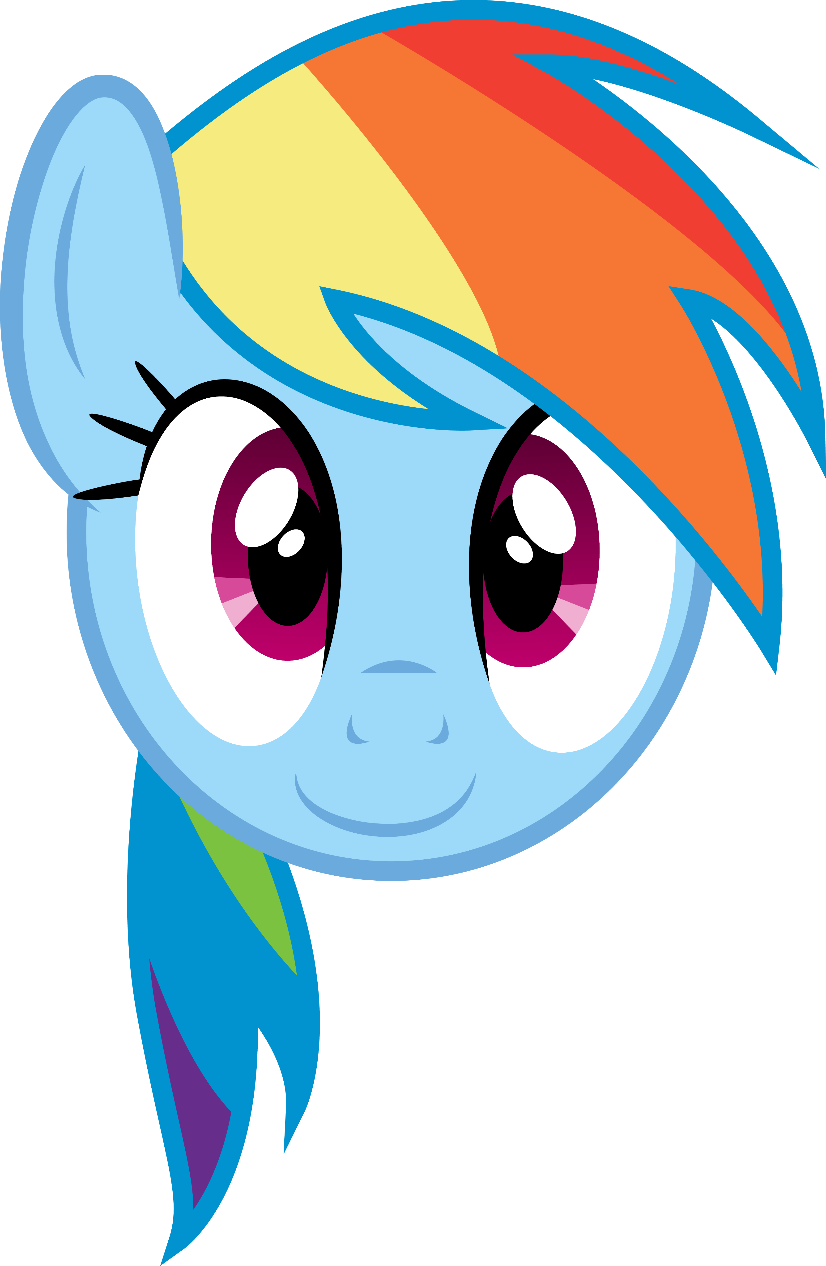 Rainbow Dash Face By Paulysentry Rainbow Dash Face - My Little Pony Rainbow Dash Face (3498x5361)