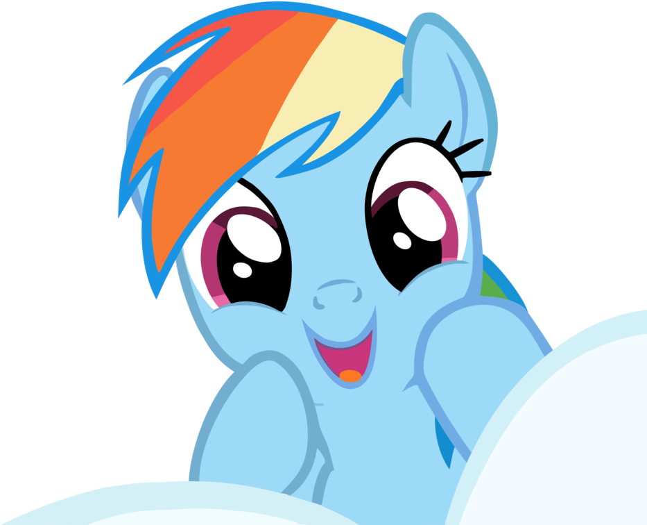 Rainbow Dash Vector By Ryan5556 - My Little Pony Rainbow Dash Happy (946x845)