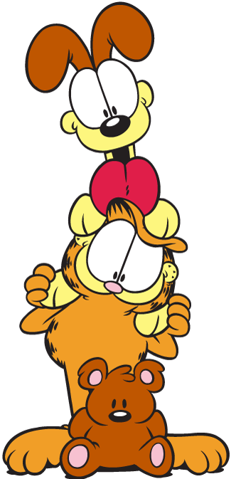 Live Garfield Pictures - Garfield And Odie (325x673)