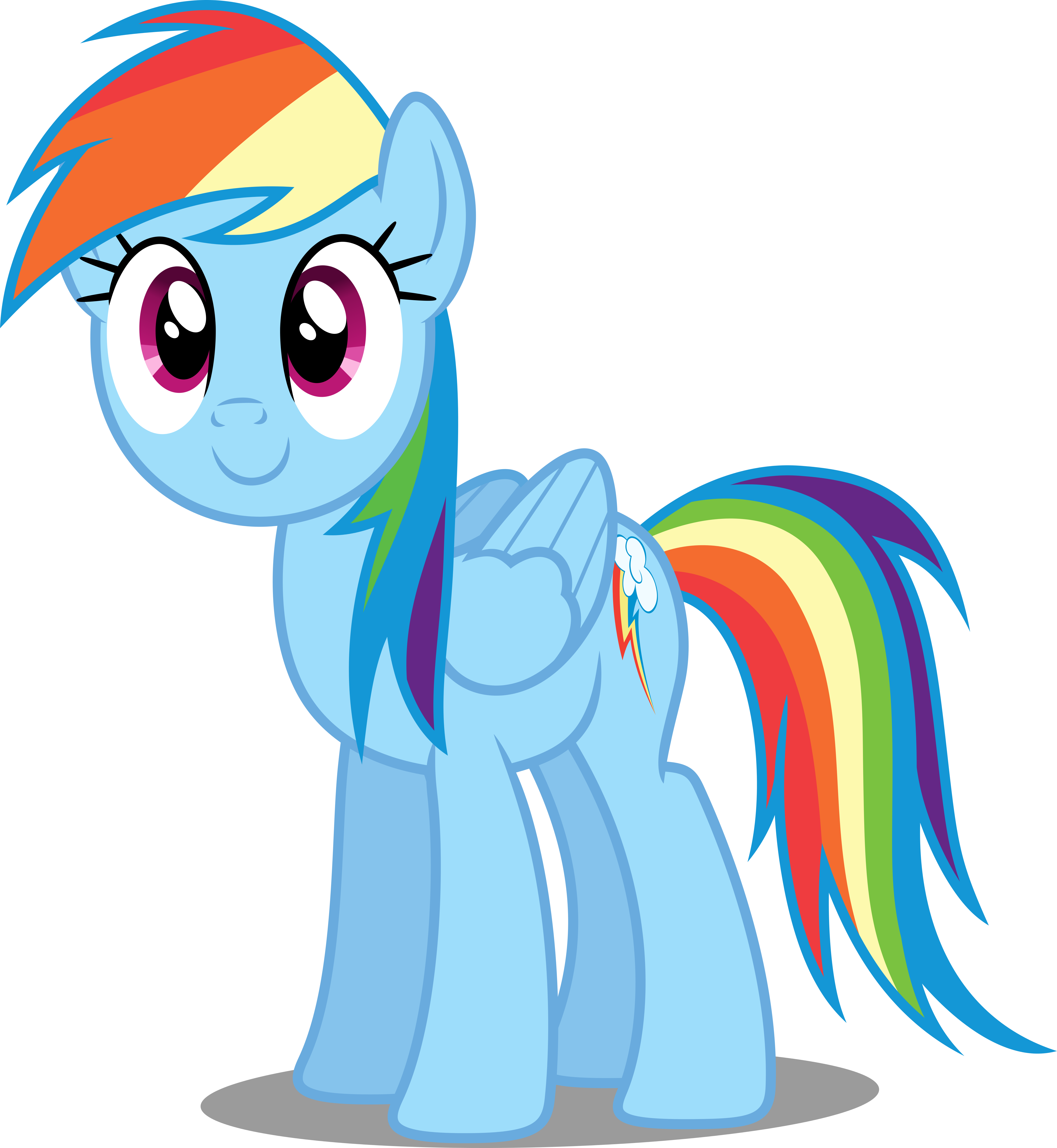 Dashiesparkle Vector - Draw Rainbow Dash (5000x5430)