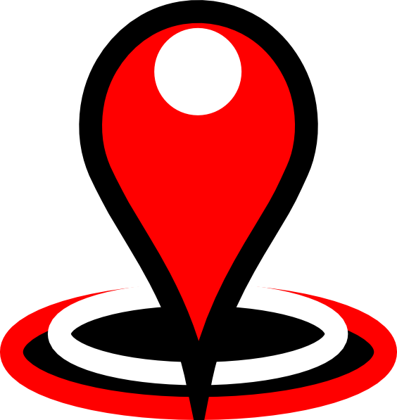 Localize Me Red Black V1 Clip Art At Clker - Localization Clipart (564x597)