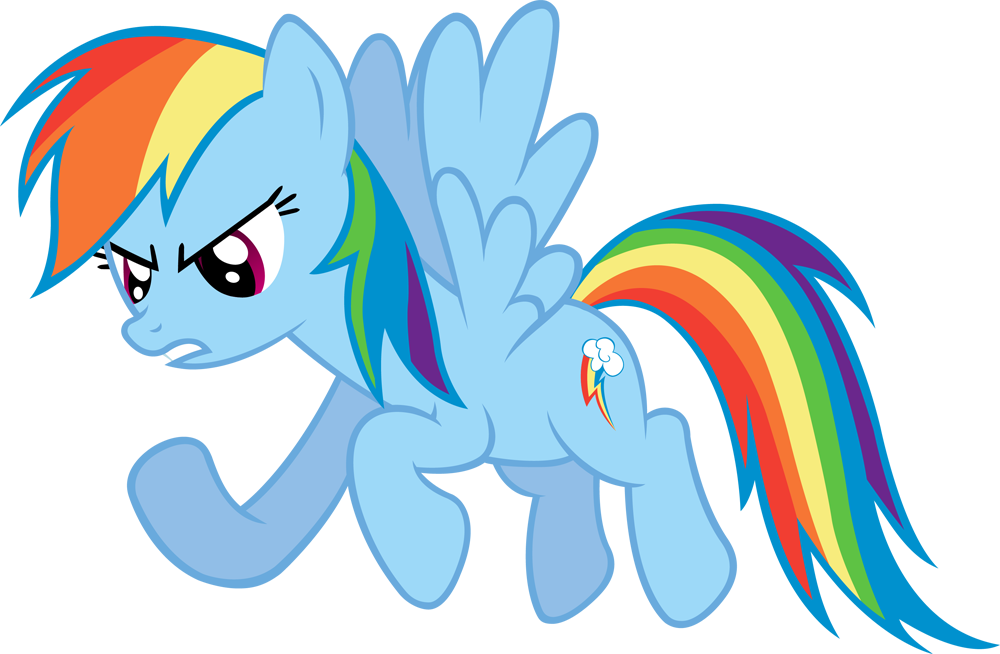 Rainbow Dash Vector - Kids Teen Roommates Rmk2532gm Rainbow Dash Peel (1000x654)