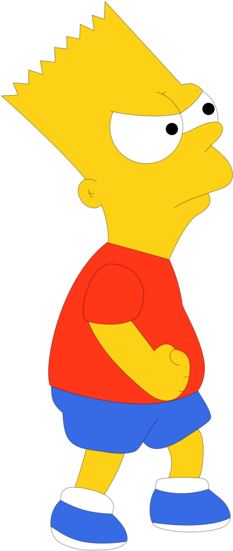 Bart Simpson 2 By Juniorgustabo - Mugen Bart Simpson (673x1187)
