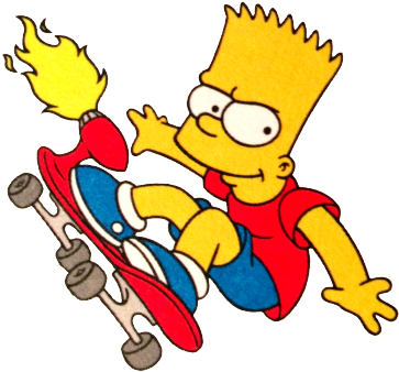 Bart Simpson Gif Png (500x419)