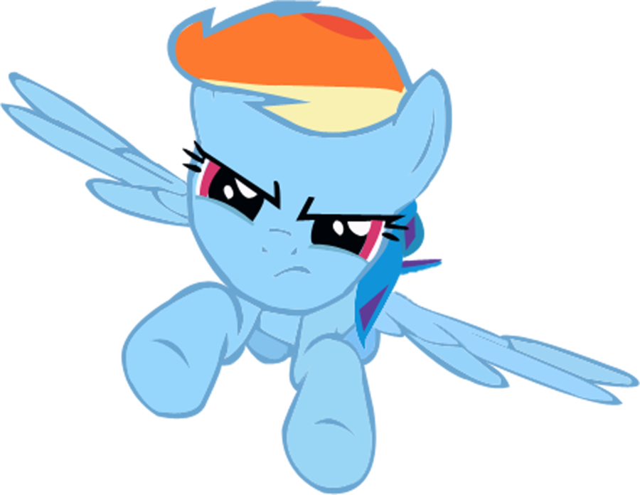 Image Image - Mlp Rainbow Dash Front (900x696)