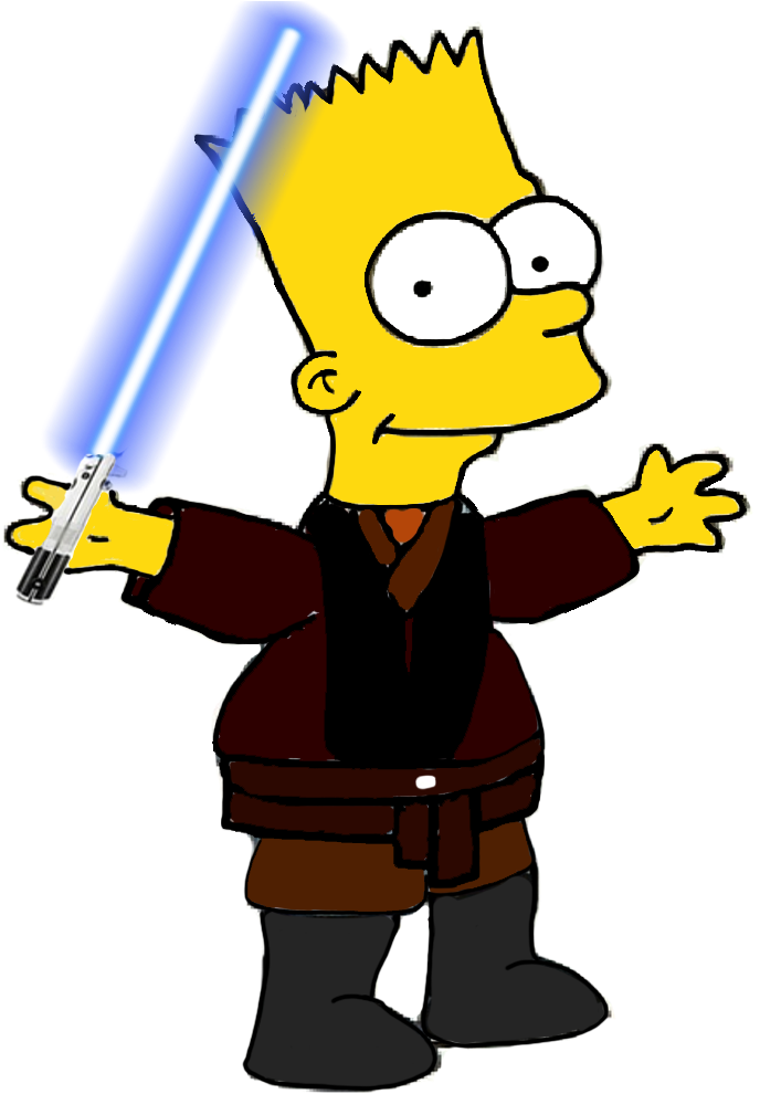 Jedi Knight Bart Simpson By Darthranner83 - Simpson Jedi (782x990)