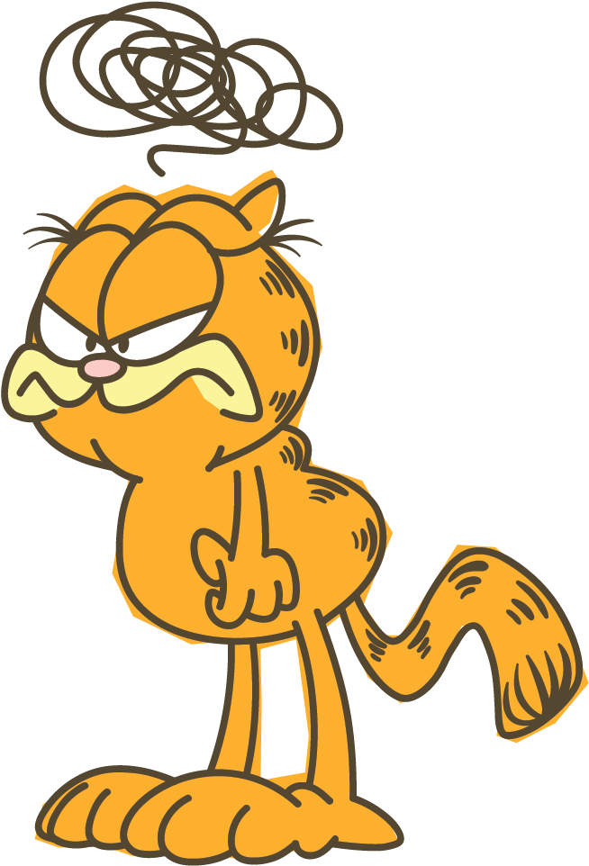 Garfield Line Stickers - Garfield Line Stickers (1000x1000)