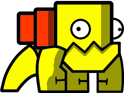 Bart Simpson By Mrblock28 - Геометри Даш Png (400x300)