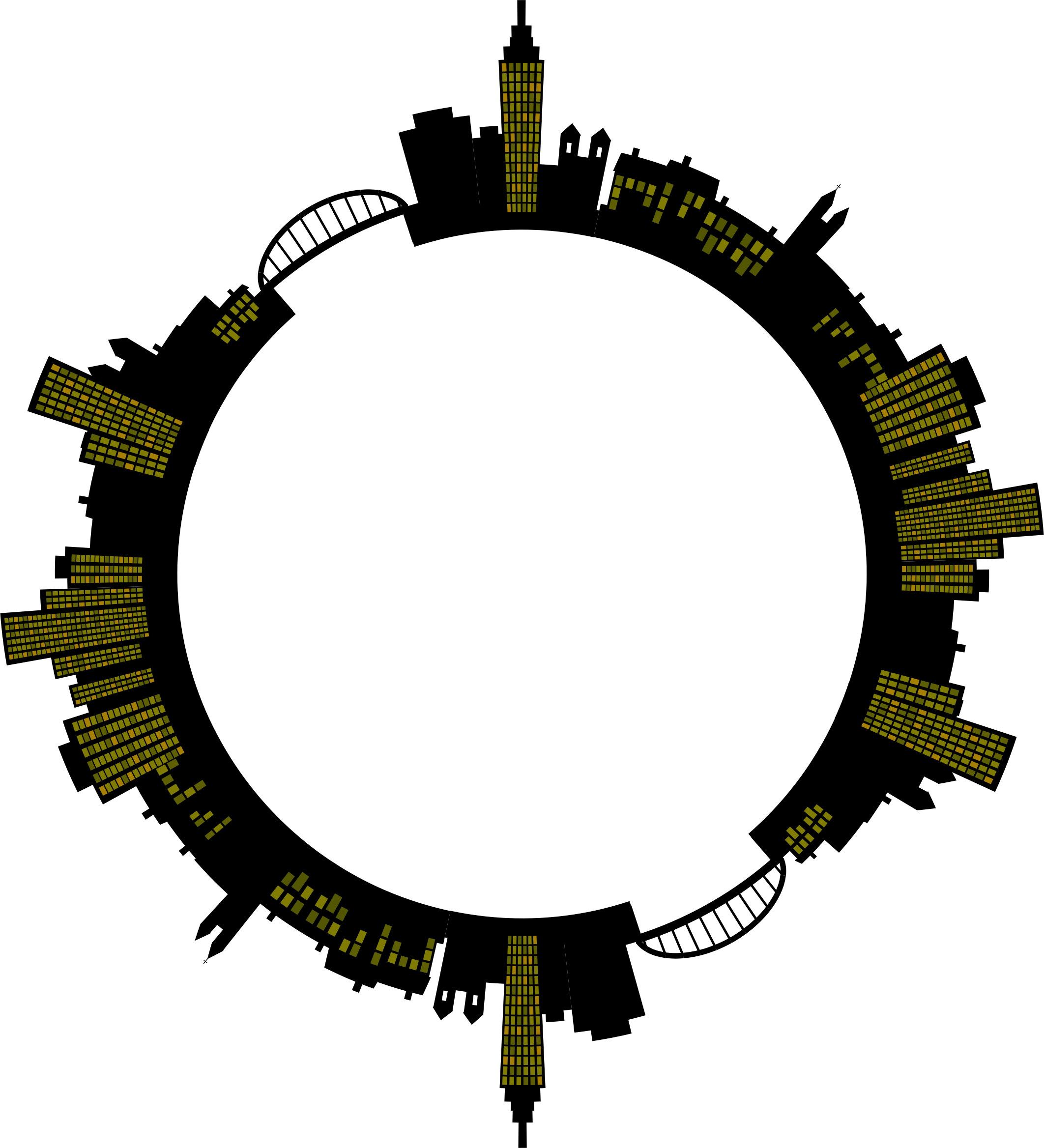 Big Image - City Night Graphic Transparent (2124x2336)