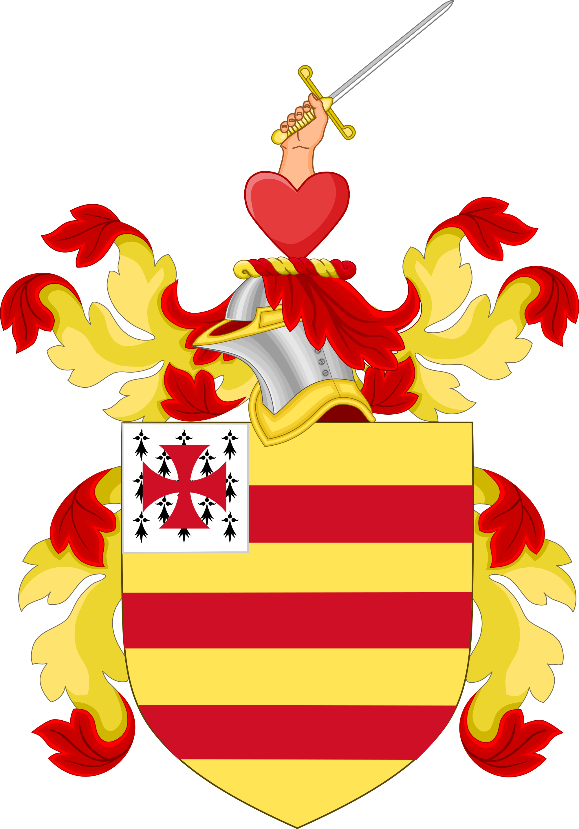 Open - Nathan Hale Coat Of Arms (2000x2861)