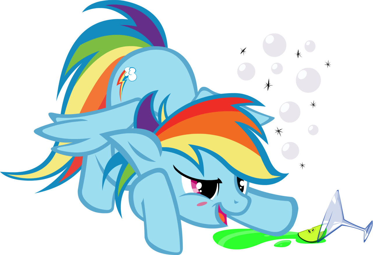 My Call For Help Was Answered Custom Drunk Rainbow - Mlp Rainbow Dash Drunk (1280x877)