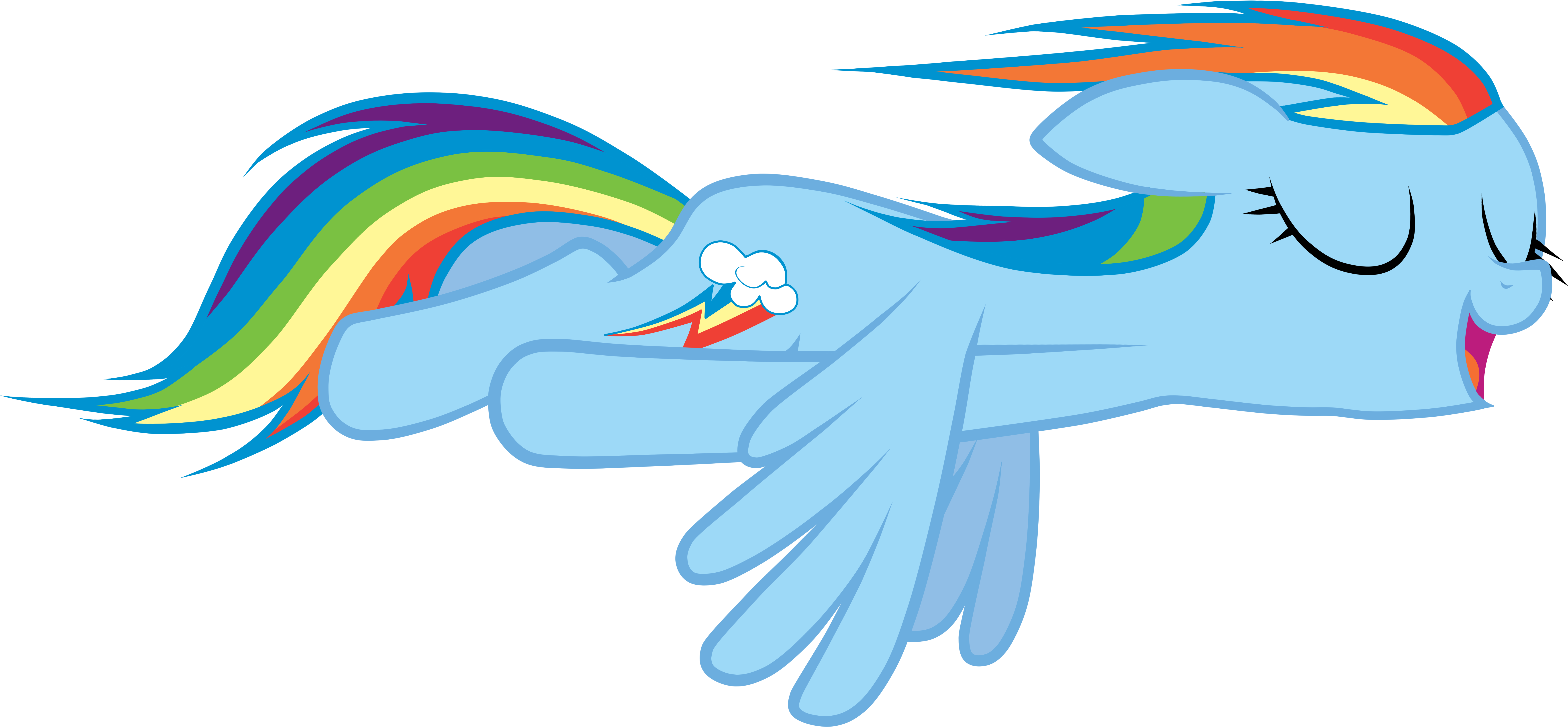Dash Enjoy To Fly By Fluttershy7 Dash Enjoy To Fly - Illustration (8000x4008)