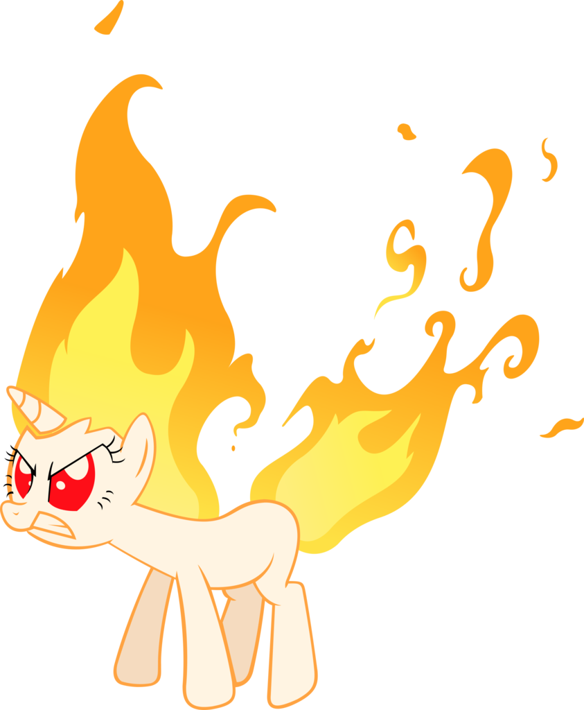 Mane Of Fire, Mare, Pony, Rage, Rapidash, Rapidash - Twilight Sparkle Fire Mane (843x1024)