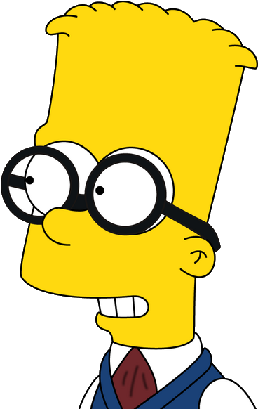 Bart Simpson Wearing Googles - Hijo De Bart Simpson (600x600)