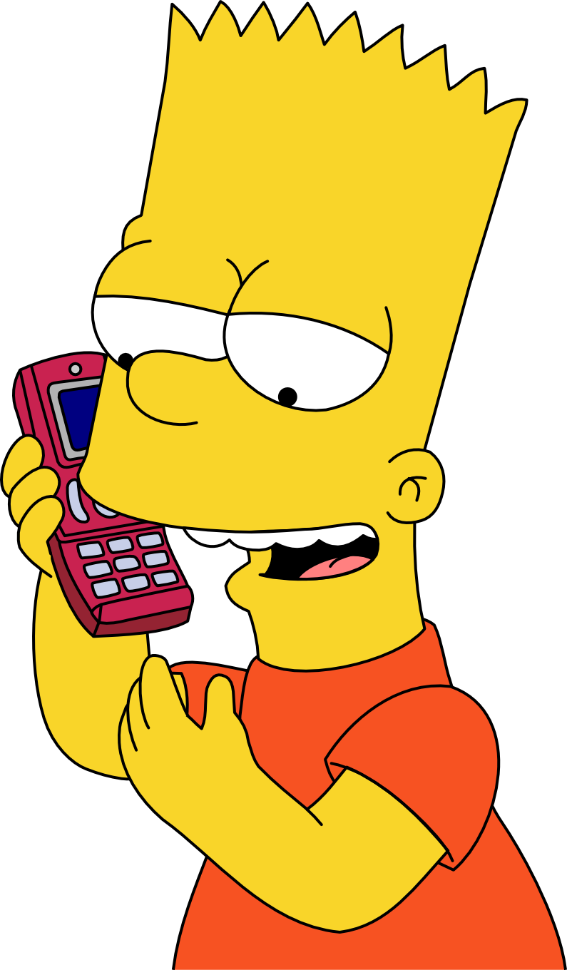Bart Simpson Wallpaper With Anime Entitled Bart Simpson - Bart Simpson Calling (795x1360)