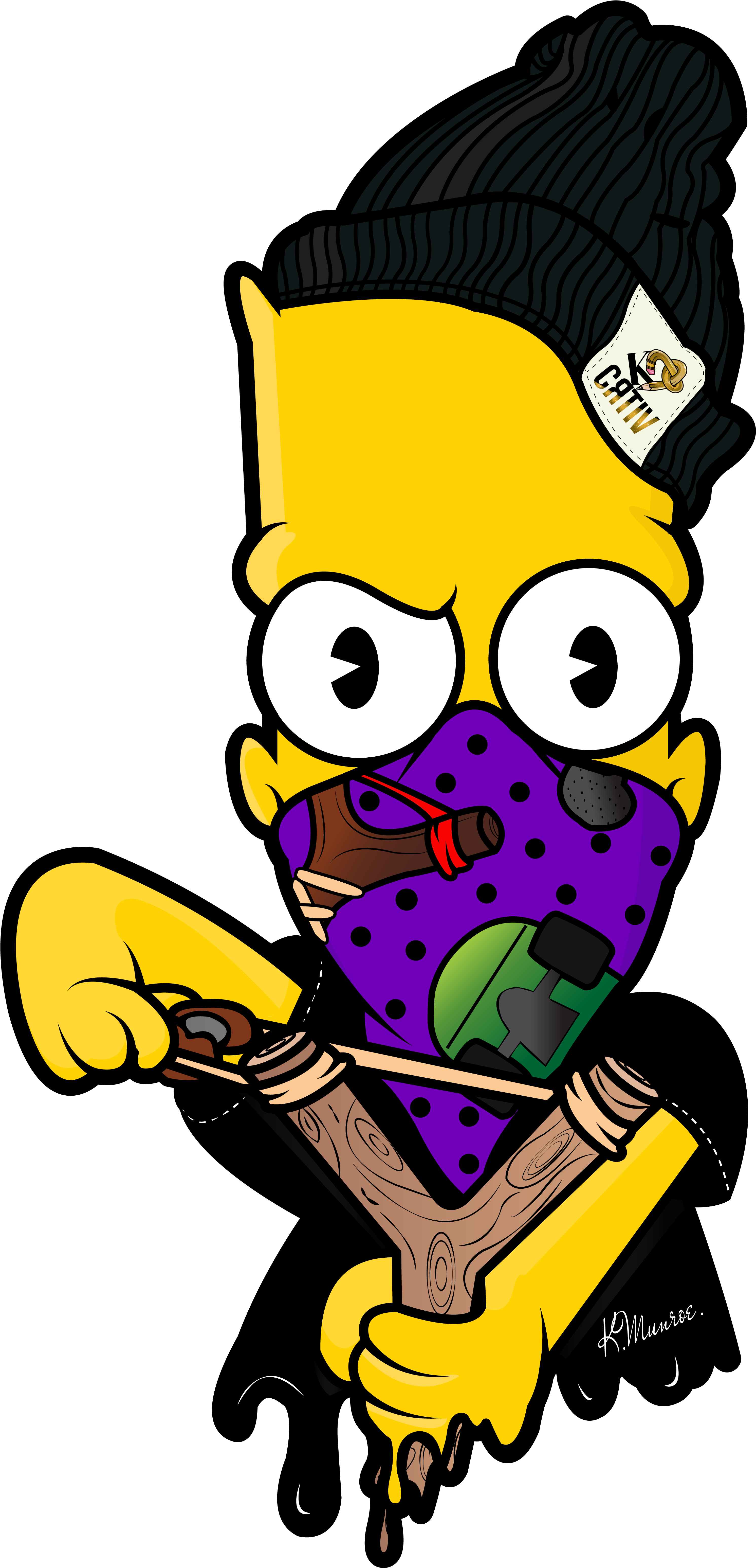 Bart Simpson Png - Imágenes De Bart Simpson Png (3000x6198)
