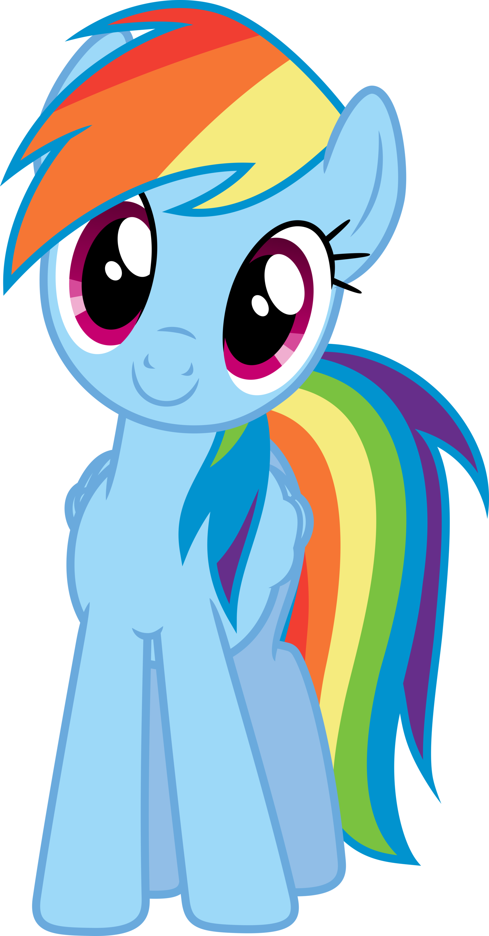 My Little Pony Rainbow Dash Rarity Drawing - Rainbow Dash (1600x3064)