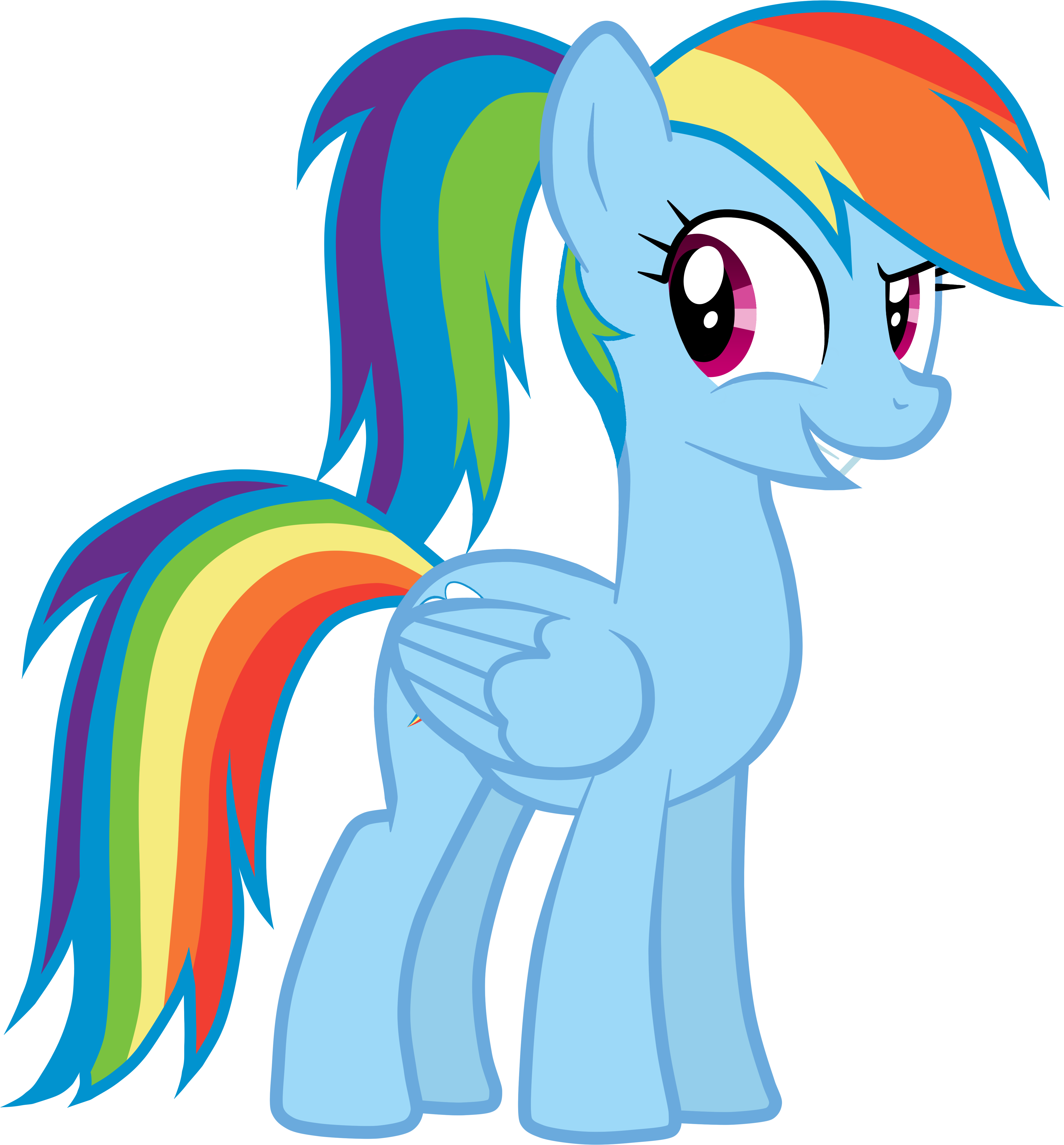 Mlp Rainbow Dash Hairstyle (4598x5000)