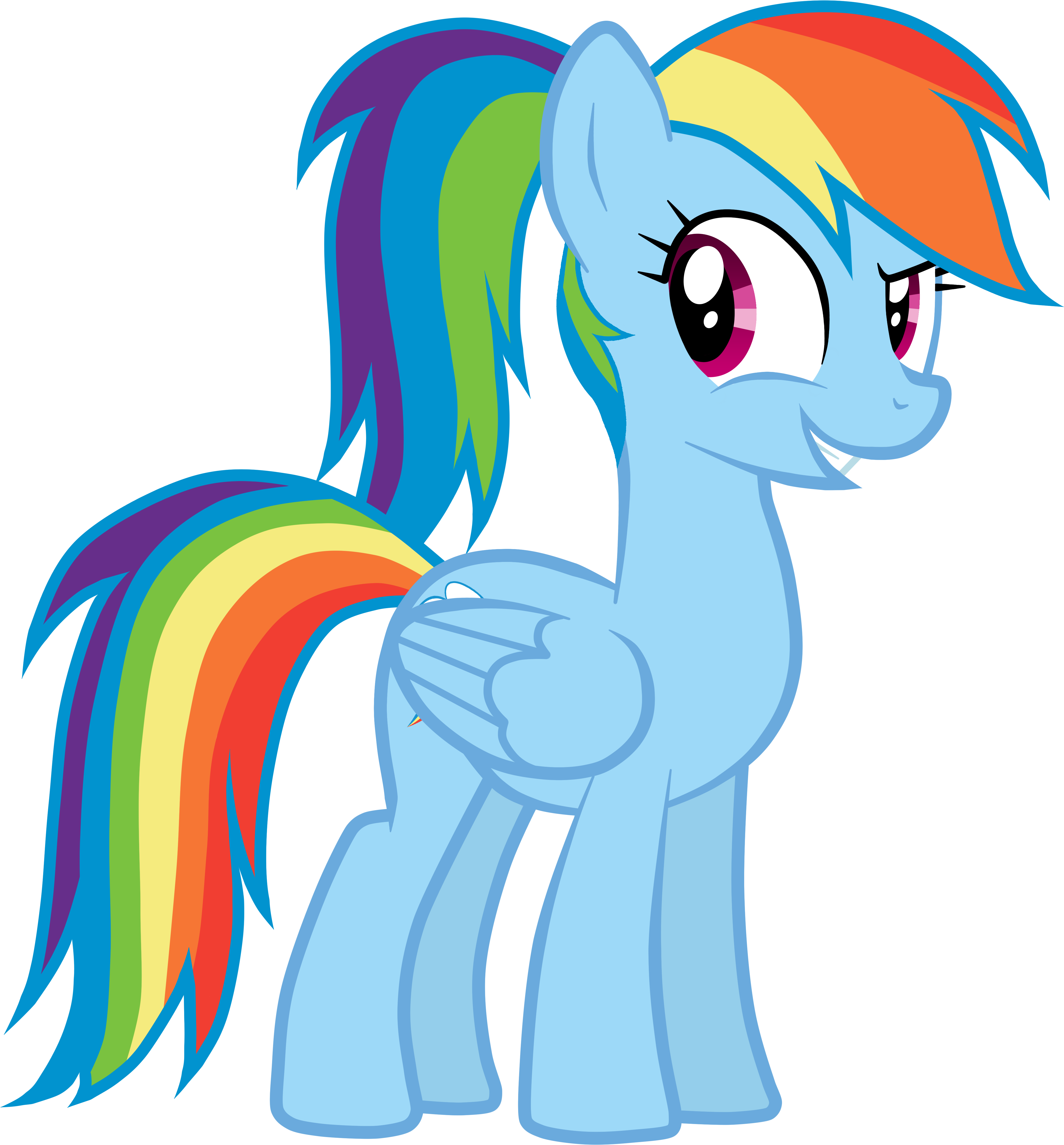 Mlp Rainbow Dash Hairstyle 4598x5000 Png Clipart Download