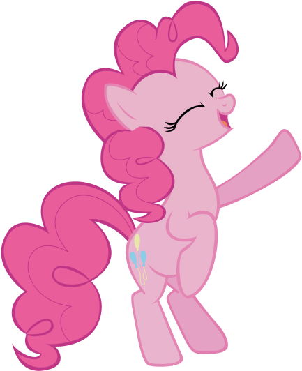 Pinkie Pie Singing Vectored By Elica1994 - Pinkie Pie (536x614)