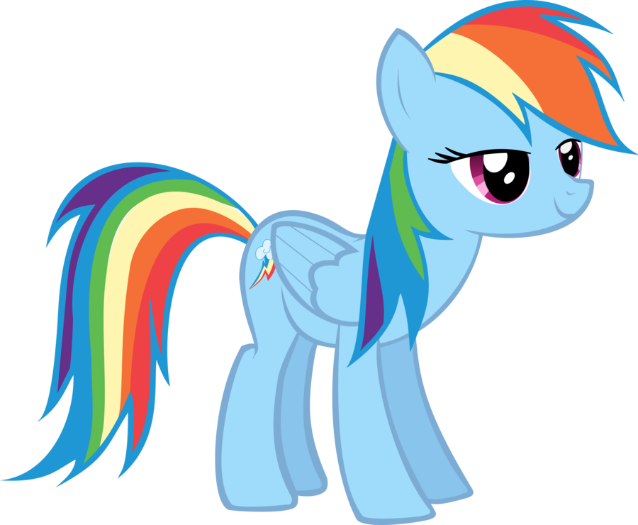 My Little Pony Rainbow Dash Happy (900x740)