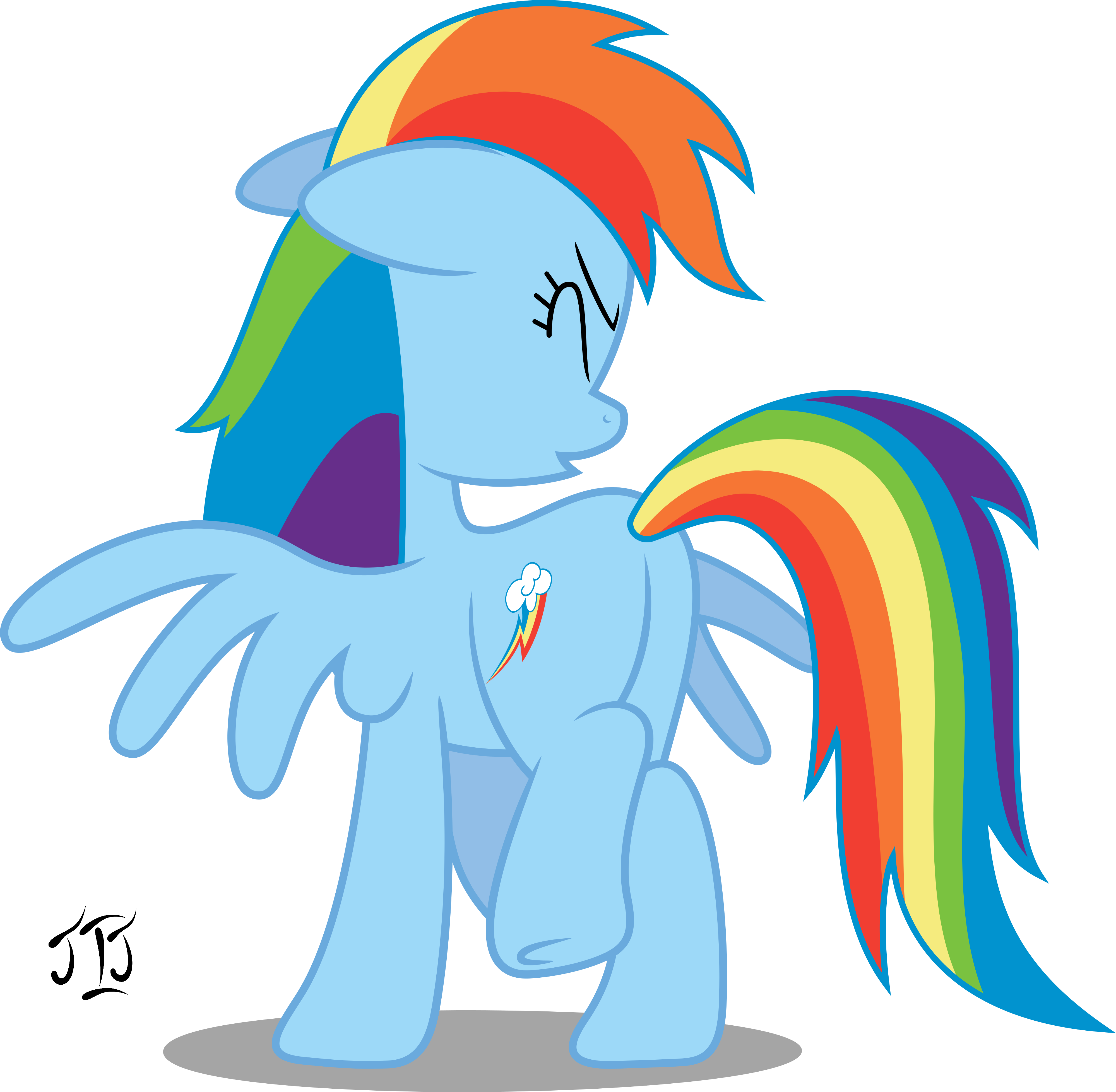 Rainbow Dash Sneeze By Mlp-scribbles - Rainbow Dash Sneeze (4000x3916)