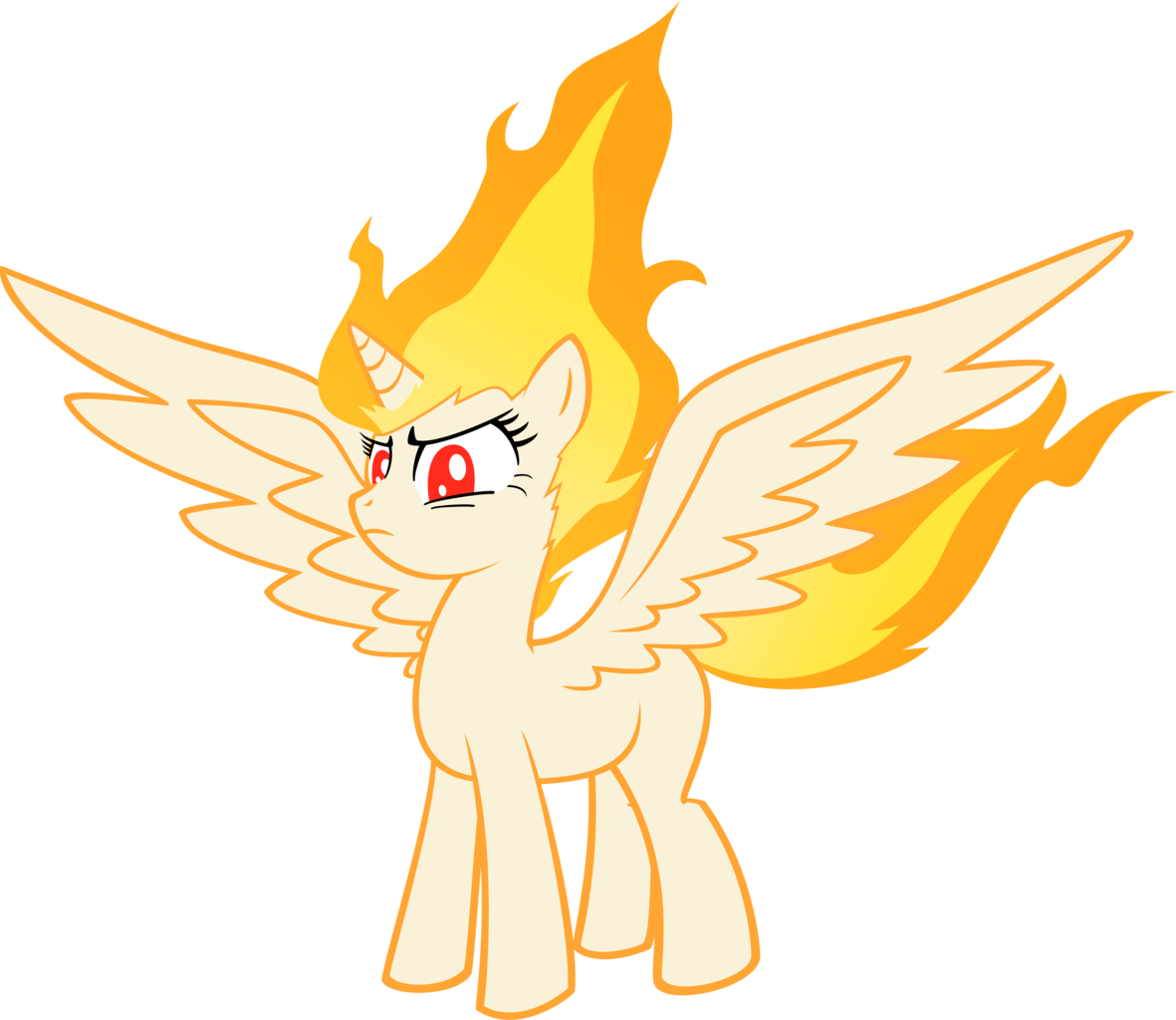 Outlaw-marston, Female, Mane Of Fire, Mare, Pony, Rapidash, - Burning Twilight Sparkle (1181x1024)