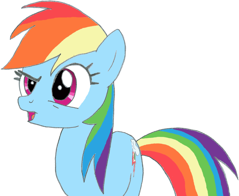 Rainbow Dash Mlp - Rainbow Dash Is Surprised (800x655)