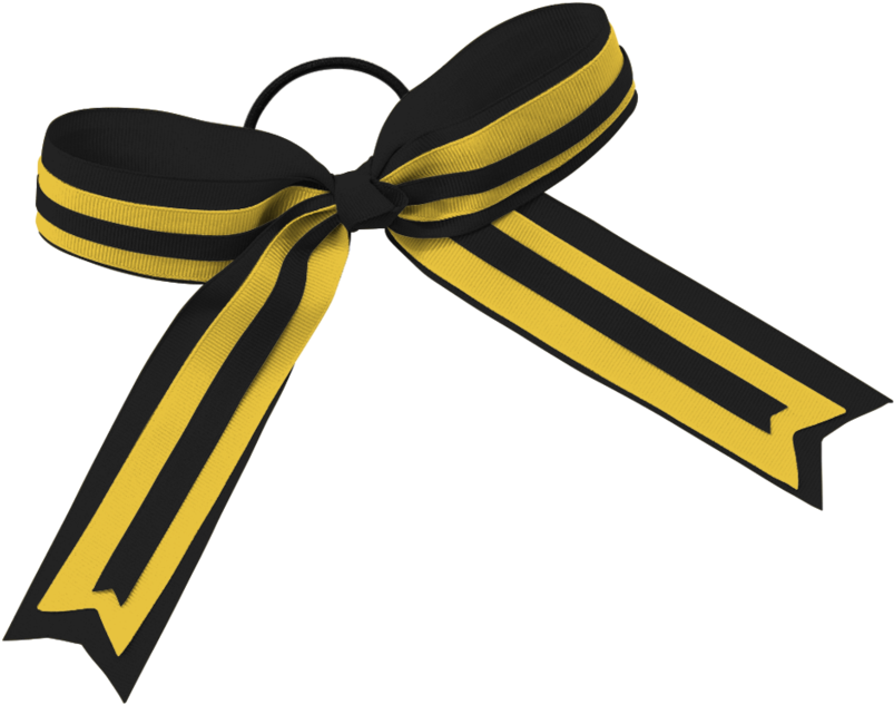 Alleson Chb2 Cheer Hype Hair Bow - Alleson Black/grey Cheer Leaders Hype Hair Bows One (853x1024)