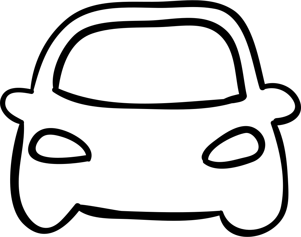 Png File Svg - Clipart Car Front Outline (980x772)