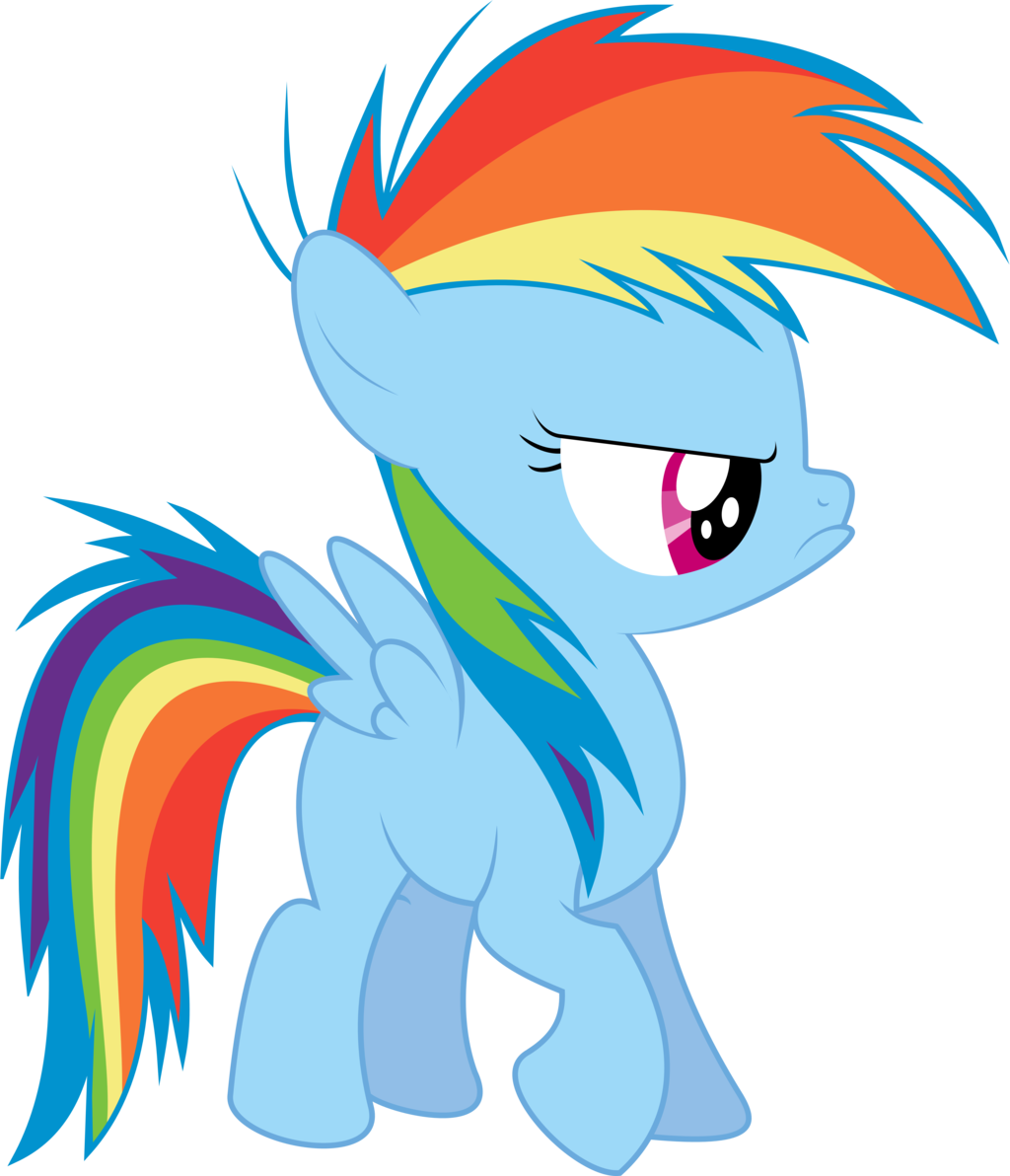 My Little Pony Rainbow Dash Filly - My Little Pony Rainbow Dash Filly (1024x1192)