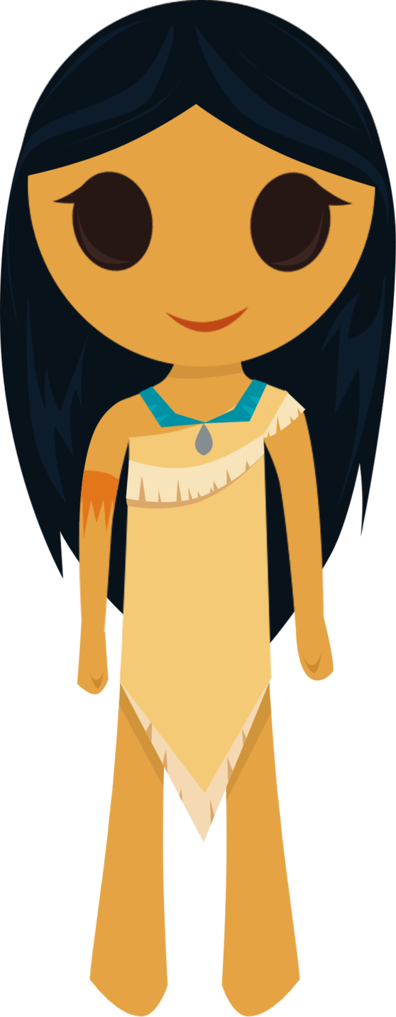Pocahontas - Cartoon (558x1433)