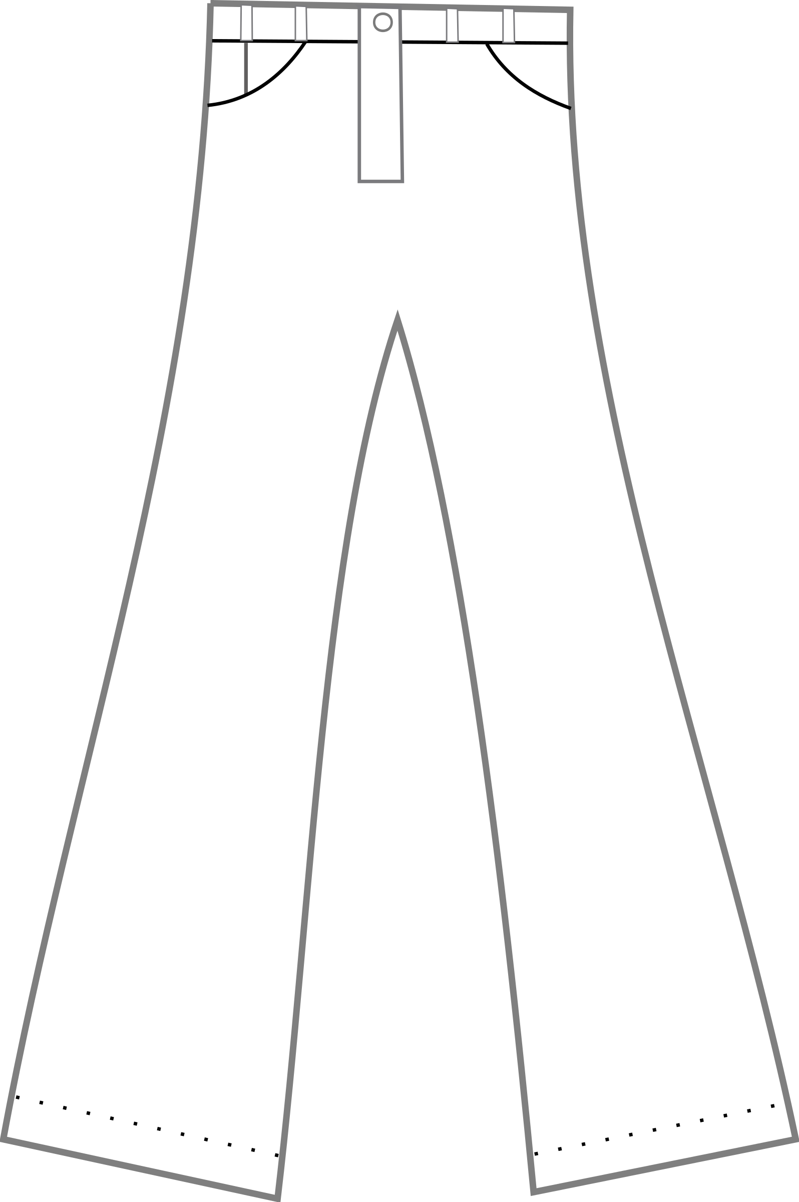 Pants Png - Gambar Kartun Celana Panjang (1596x2400)