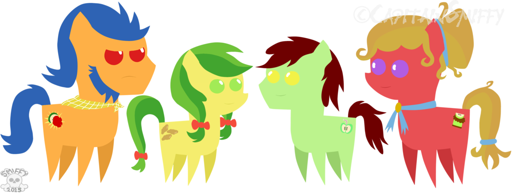 My Little Apples By Capitainsmiffy - Cartoon (1024x386)