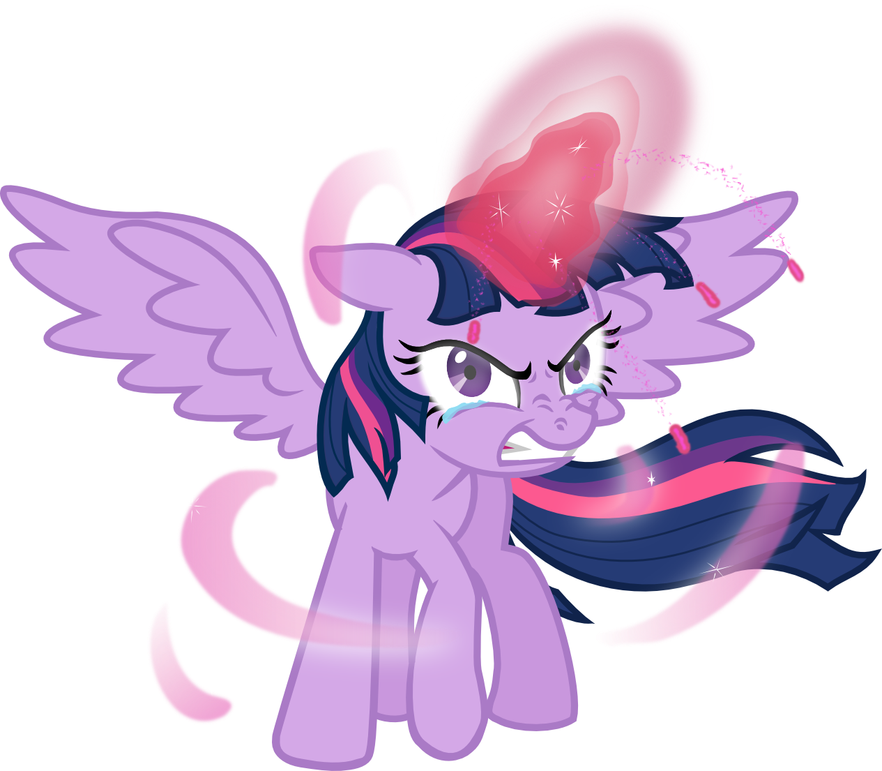 Pissed Alicorn Twilight Vector By Mangaka-girl - Mlp Twilight Sparkle Angry (1265x1105)