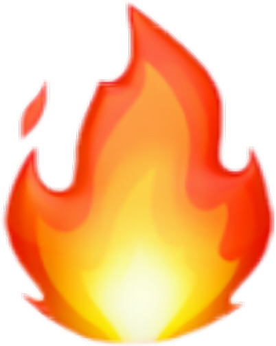 Emoji Fuego Ios Calor Rojo Freetoedit - Emoji Fuoco (402x504)
