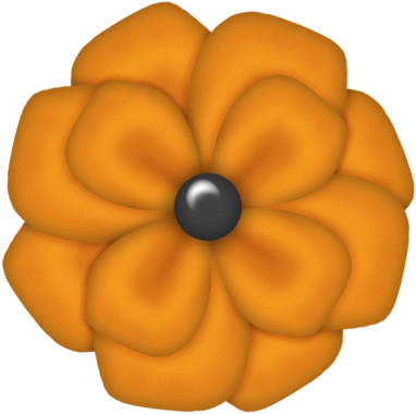 Fantasy Moments Halloween - Flores De Papel Negras (382x380)