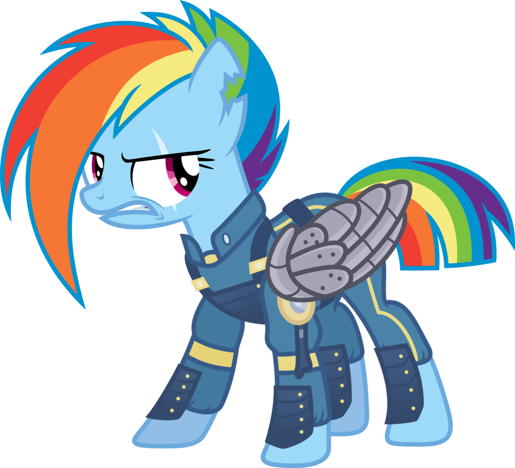 It Heavily Appears That The Wonder Bolts Can Be Expanded - My Little Pony Rainbow Dash Warrior (1024x931)