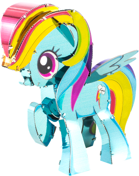 Metal Earth My Little Pony - My Little Pony Rainbow Dash (480x600)