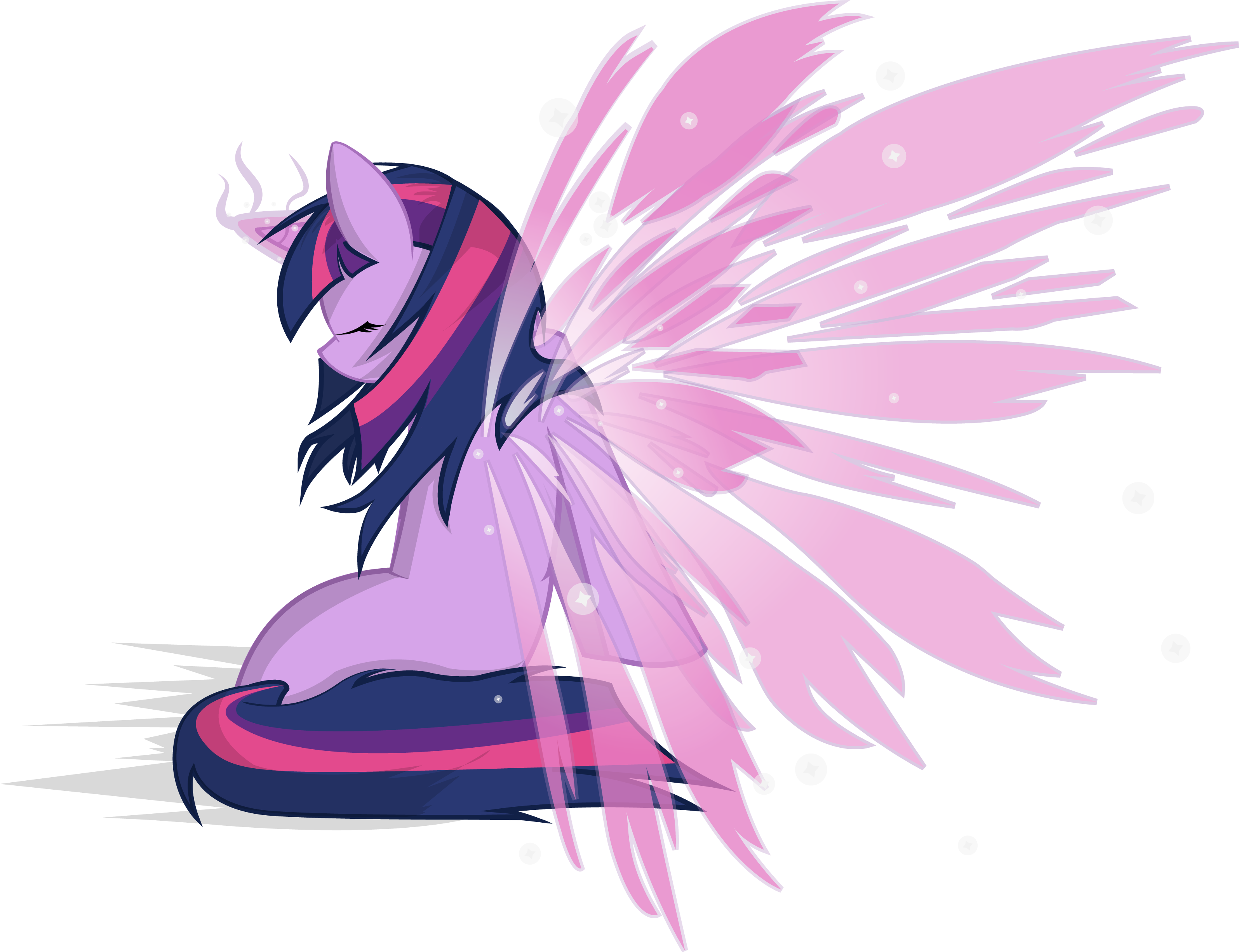 Free Twilight Sparkle Alicorn Flying - Mlp Butterfly Wings Twilight (3190x2451)