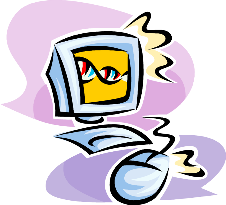 Vector Illustration Of Double Helix Dna Deoxyribonucleic - Cartoon (769x700)