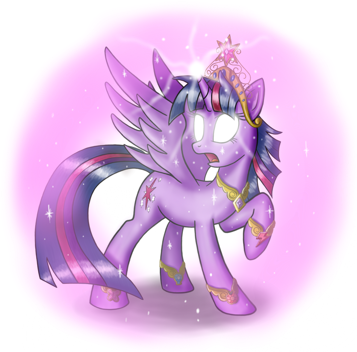 Twilight Sparkle Alicorn Pony By Artist-shurikat - Twilight Sparkle Alicorn Pony By Artist-shurikat (1200x1200)