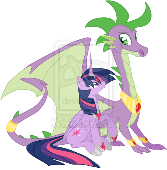 Adult Spike, Alicorn, Artist - Spike As An Alicorn (600x597)