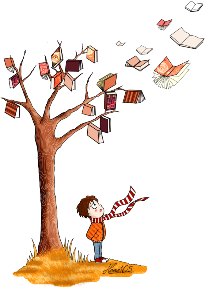 Mob Rec, Books On The Tree - Tree Of Books (774x1032)