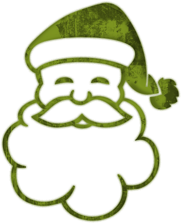 Black And White Santa Icon Clipart - Santa Claus Yellow (512x512)